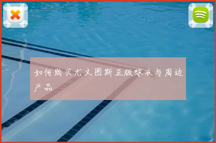 如何购买尤文图斯正版球衣与周边产品